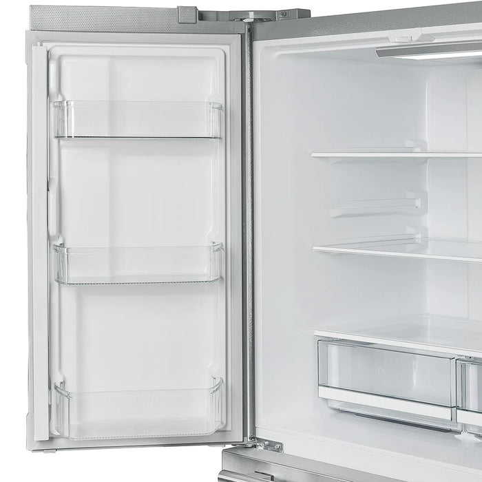 Forno Moena - 36 in. French Door Counter Depth Refrigerator in Stainless Steel FFRBI1820-36SB Forno