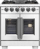 Forno Capriasca 30 in. French Door Freestanding All Gas Range, SS — FFSGS6460-30