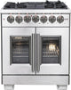 Forno Capriasca 30 in. Fr. Door Freestand. Dual Fuel Range Elec. Oven — FFSGS6387-30