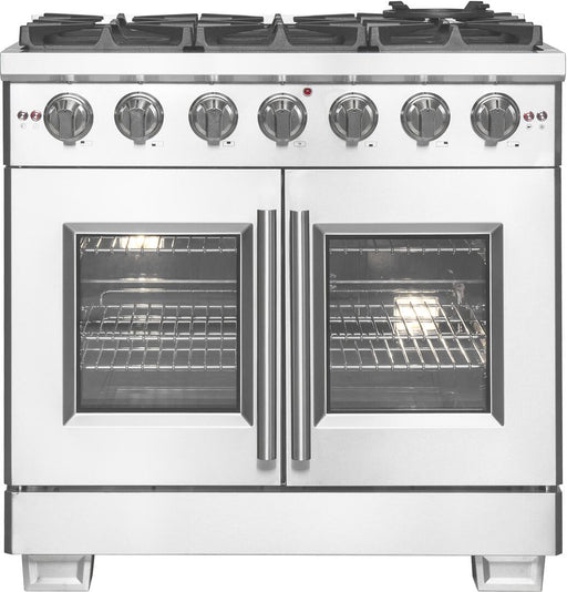 Forno Capriasca 36 in. French Door Freestanding All Gas Range, Stainless Steel, FFSGS6460 - 36 - Farmhouse Kitchen and Bath