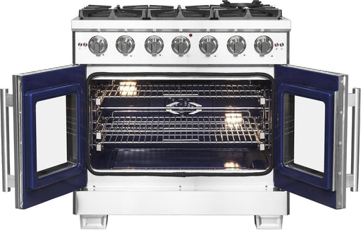 Forno Capriasca 36 in. French Door Freestanding All Gas Range, Stainless Steel, FFSGS6460 - 36 - Farmhouse Kitchen and Bath