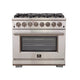 Forno Capriasca 36" Dual Fuel Range — FFSGS6187-36