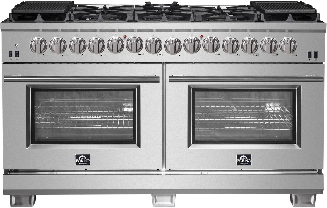 Forno Capriasca - 60 in. Professional Dual Fuel Freestanding Range, FFSGS6187 - 60 - Farmhouse Kitchen and Bath