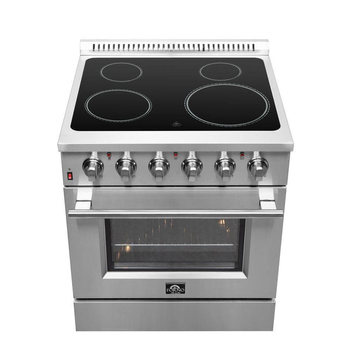 Forno Galiano 30" Electric Range, Convection Oven, Stainless Steel, FFSEL6083 - 30 - Farmhouse Kitchen and Bath