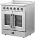 Forno Galiano 30 in. French Door Freestanding All Electric Range, Stainless Steel, FFSEL6917 - 30 - Farmhouse Kitchen and Bath