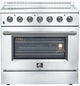 Forno Galiano 36" Electric Range, Convection Oven, Stainless Steel — FFSEL6083-36