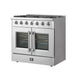Forno Galiano 36 in. French Door Freestanding All Gas Range, Stainless Steel,FFSGS6444 - 36 - Farmhouse Kitchen and Bath