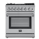 Forno Lazio – 30″ Dual Fuel Range • 5 Burner • Air Fryer and Griddle — FFSGS6196-30