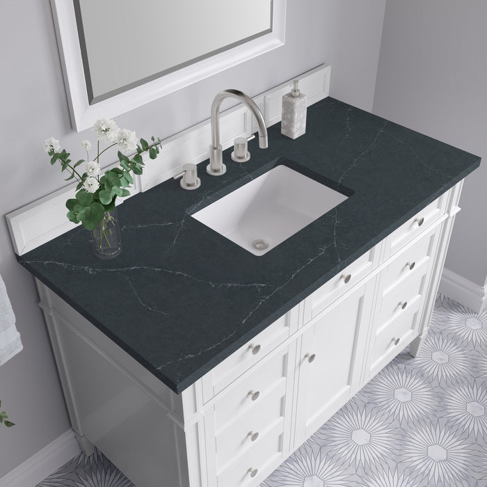 James Martin Brittany 48" Single Bathroom Vanity, Bright White