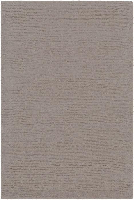 Brockton Solid Wool Gray Area Rug