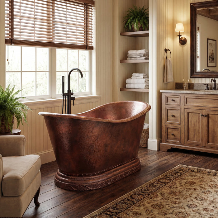 Akicon Handmade Copper Ceramic Luxury Bathtub — AKB30002-C