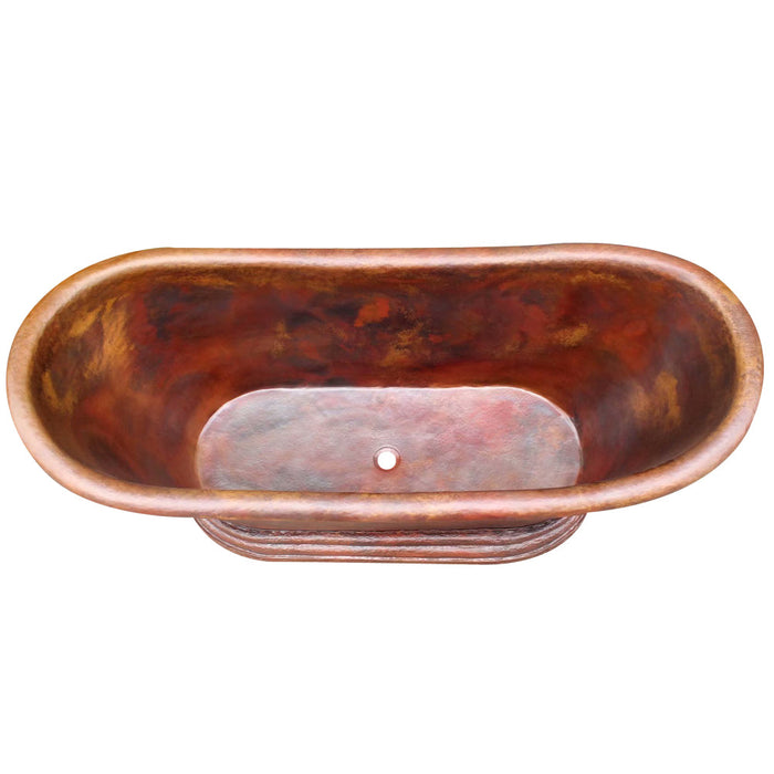 Akicon Handmade Copper Ceramic Luxury Bathtub — AKB30002-C