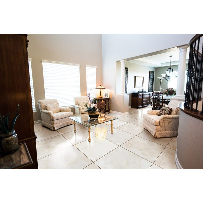 French Vanilla Cream Harmony Marble Floor and Wall Tile - Livfloors Collection