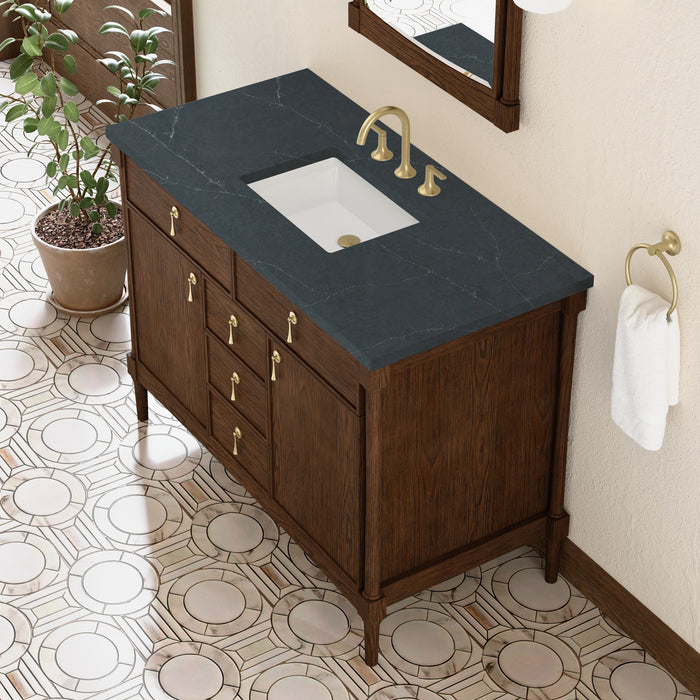 James Martin Kinnsden 48" Single Bathroom Vanity, Sable Oak