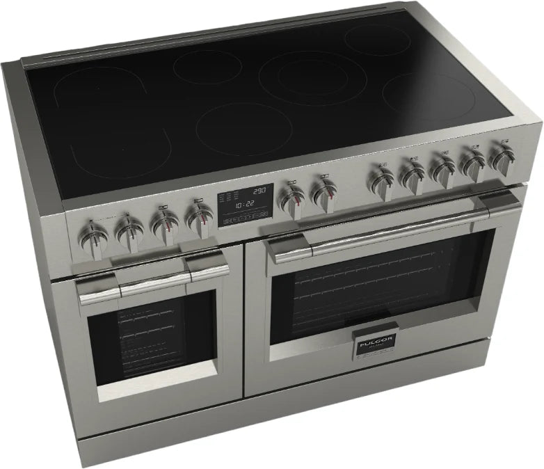 Fulgor Milano Sofia 600 Series 48 Inch Freestanding Professional Induction Range with 7 Elements F6PIR487S1 - Farmhouse Kitchen and Bath