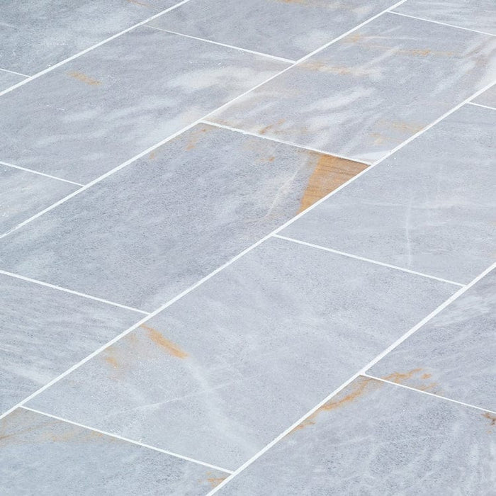 Fume Gray Marble Floor and Wall Tile - Livfloors Collection