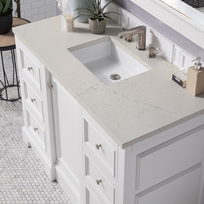 James Martin De Soto 48" Single Bathroom Vanity, Bright White