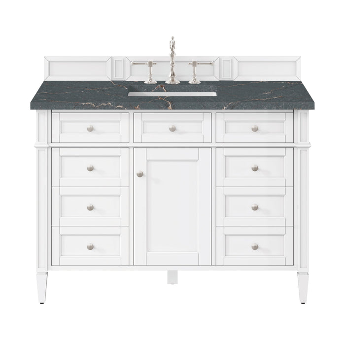James Martin Brittany 48" Single Bathroom Vanity, Bright White