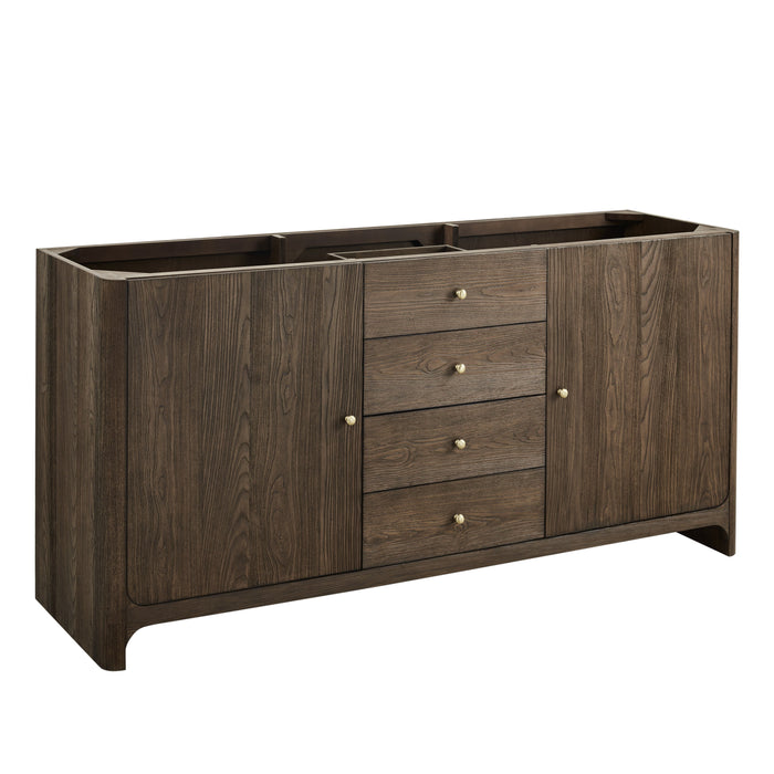 James Martin Gracyn 72" Double Bathroom Vanity, Sable