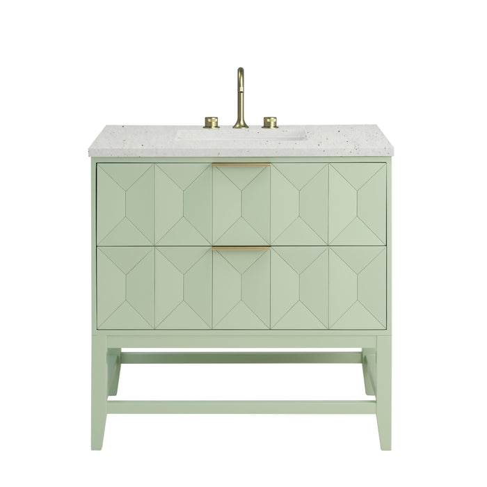 James Martin Emmeline 36" Single Bathroom Vanity, Pistachio