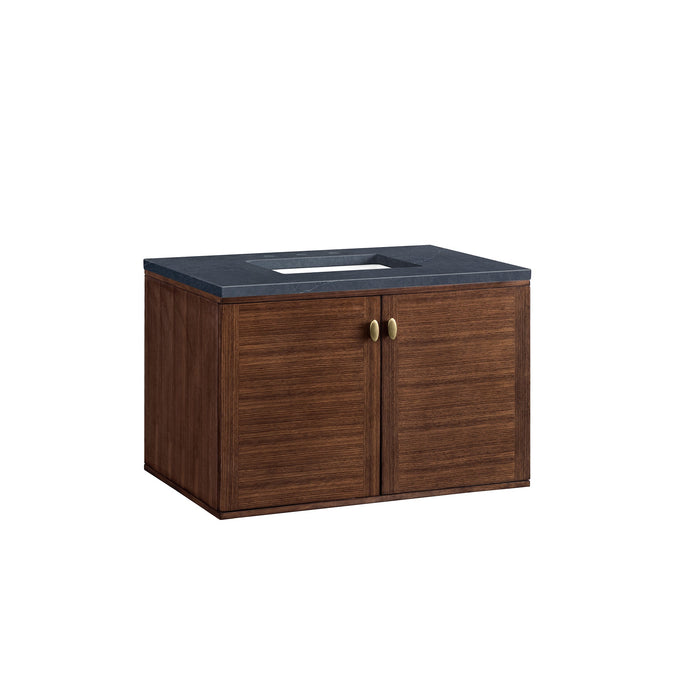 James Martin Amberly 36" Dual Mount Single Bathroom Vanity, Mid-Century Walnut