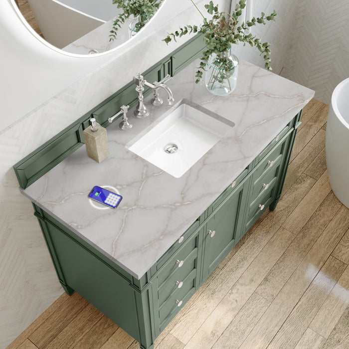 James Martin Brittany 48" Single Bathroom Vanity, Smokey Celadon