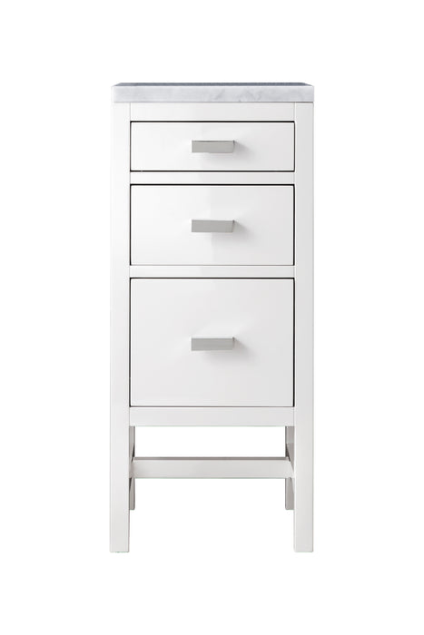 James Martin Addison 15" Base Cabinet, Glossy White