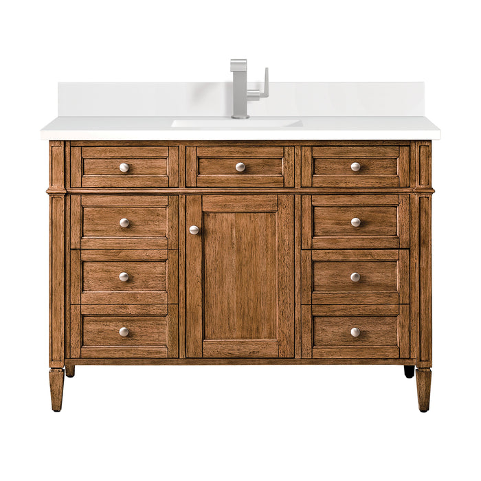 James Martin Brittany 48" Single Bathroom Vanity, Saddle Brown