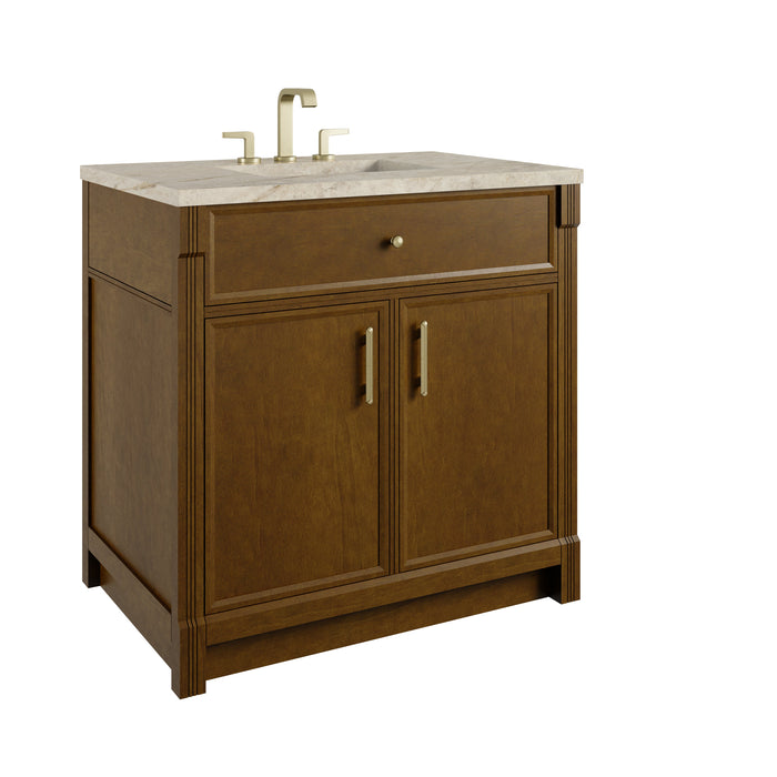 James Martin Bellshire 36" Single Bathroom Vanity, Honey Oak