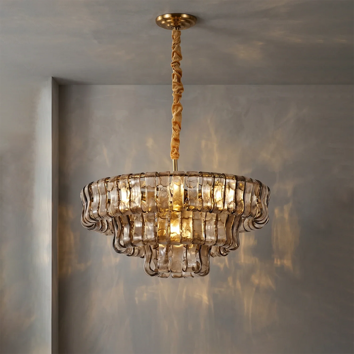 Glacii Ring Glass Chandelier