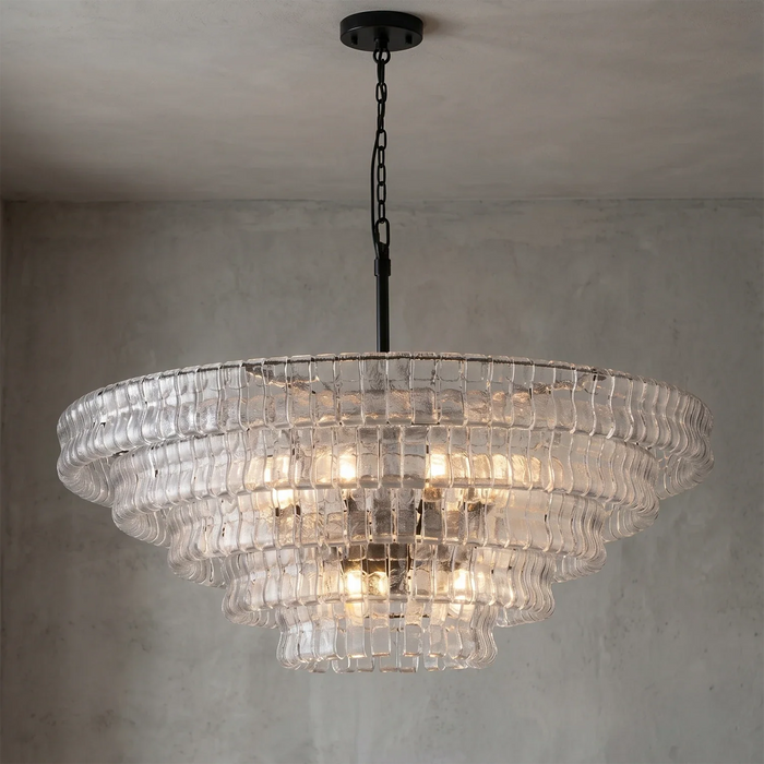 Glacii Ring Glass Chandelier