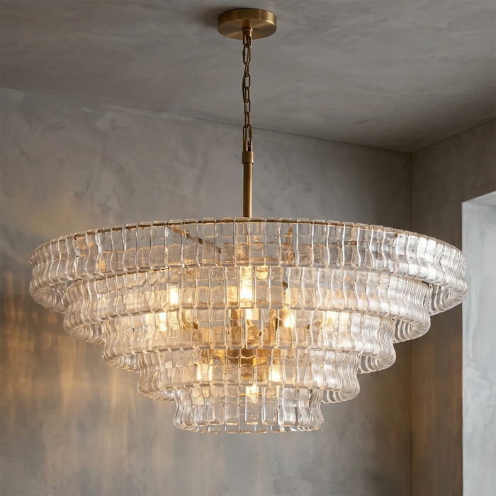 Glacii Ring Glass Chandelier