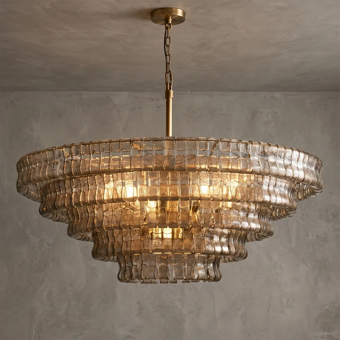 Glacii Ring Glass Chandelier