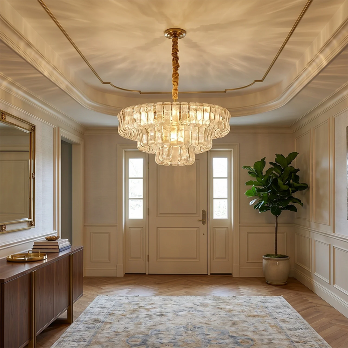Glacii Ring Glass Chandelier