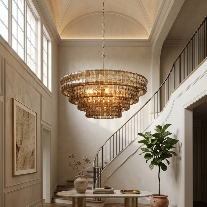 Glacii Ring Glass Chandelier