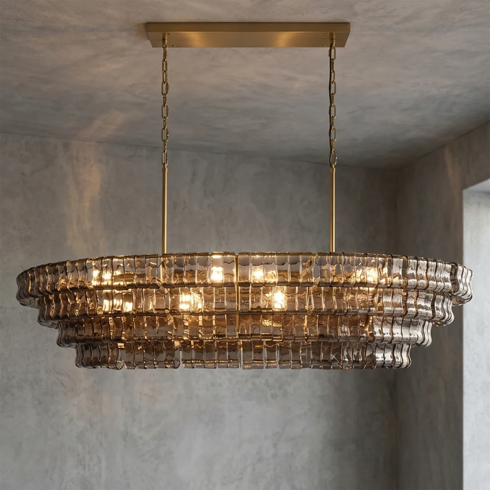 Glacii Ring Glass Chandelier