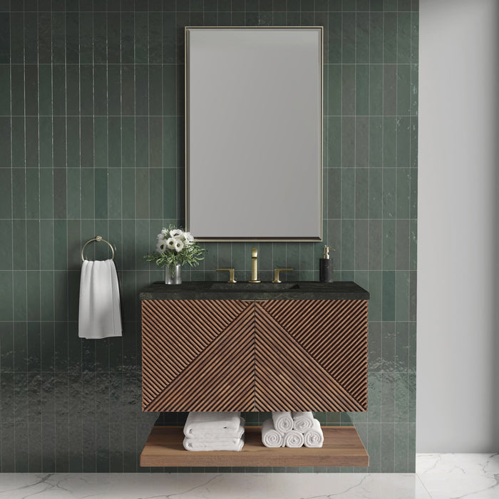 James Martin Marcello 36" Floating Single Bathroom Vanity, Chestnut