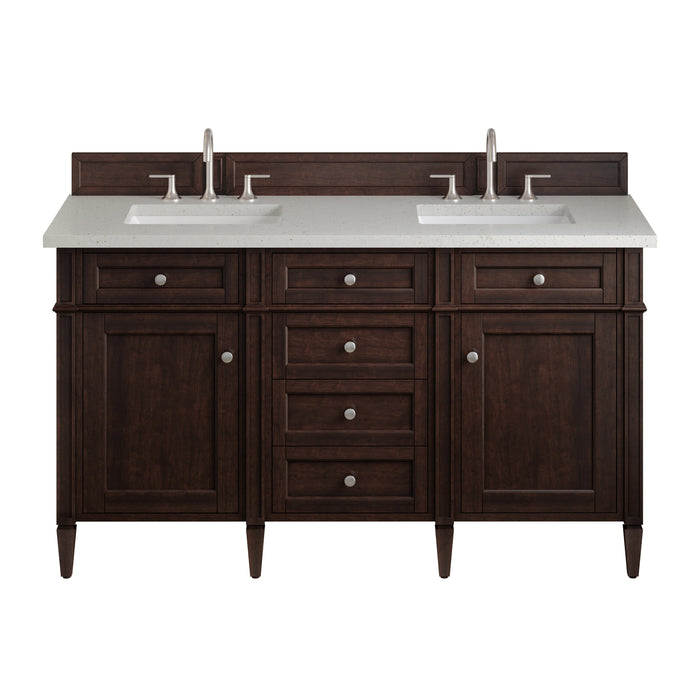 James Martin Brittany 60" Double Bathroom Vanity, Burnished Mahogany