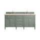James Martin Brittany 72" Double Bathroom Vanity, Smokey Celadon