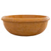 gobek natural golden sienna natural stone vessel sink honed and filled SKU KMRC166DI Size (D)16" (H)6"  side view product shot