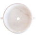 gobek natural stone white marble vessel sink bowl polished SKU NTRVS20 size (D)17" (H)6" top view product shot