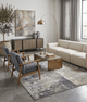 Gray Modern Abstract Wool And Viscose 8x10 Area Rug