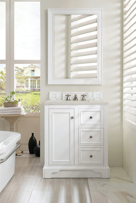 James Martin De Soto 30" Single Bathroom Vanity, Bright White