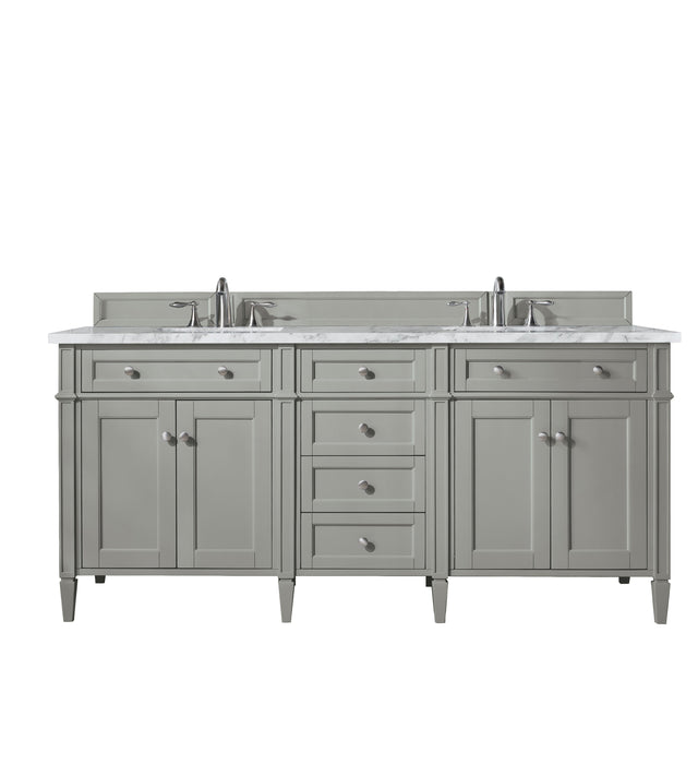 James Martin Brittany 72" Double Bathroom Vanity, Urban Gray