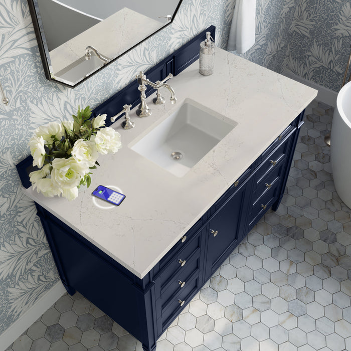 James Martin Brittany 48" Single Bathroom Vanity, Victory Blue