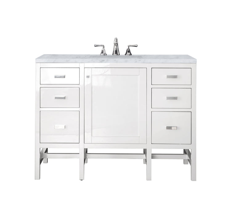 James Martin Addison 48" Single Bathroom Vanity, Glossy White