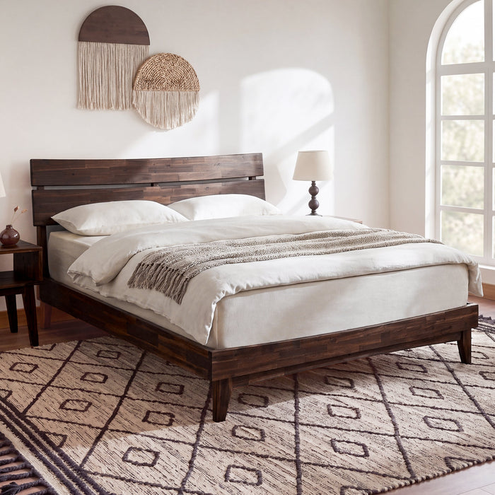 Aurora Solid Wood Bed Frame