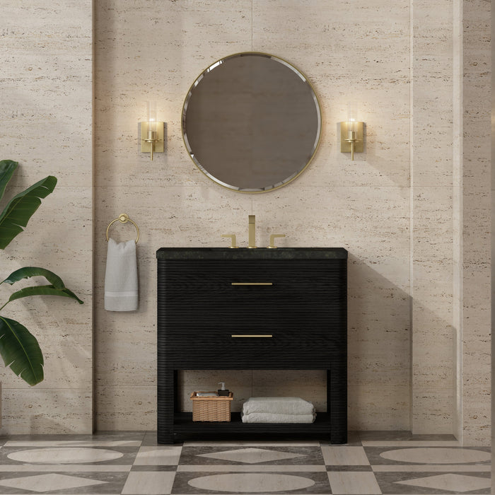 James Martin Lucian 36" Single Bathroom Vanity, Carbon Oak