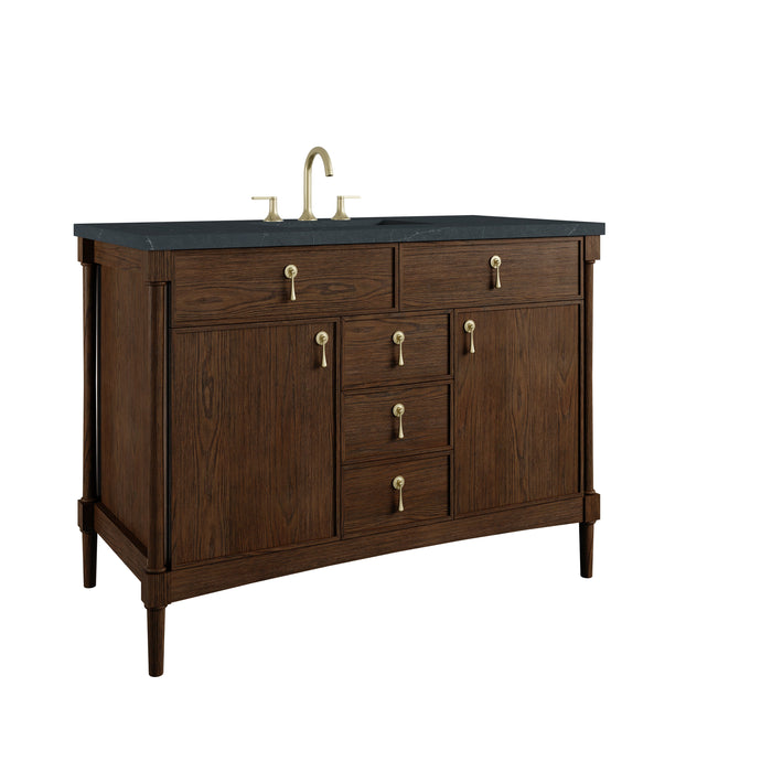 James Martin Kinnsden 48" Single Bathroom Vanity, Sable Oak