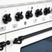 HALLMAN Classico 48" Dual Fuel Range, White, Bronze Trim HCLRDF48BZWT - Farmhouse Kitchen and Bath
